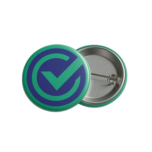 VulnCheck Button Pin - Green